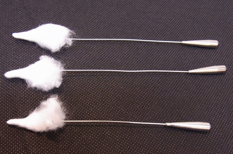 液体窒素での治療で使用する綿棒